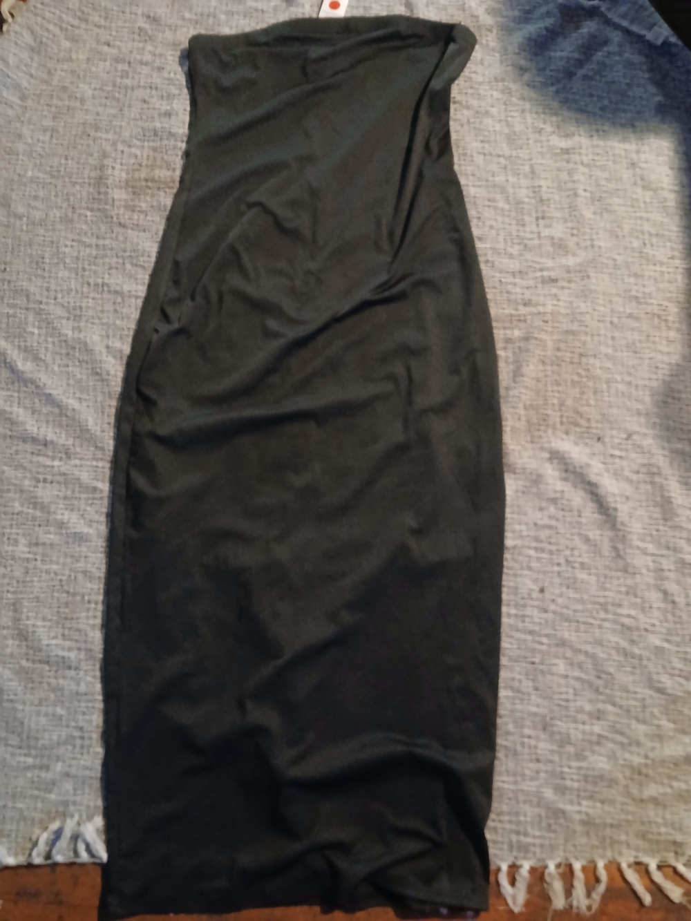 Black Strapless Bodycon Maxi Skirt New 2xl